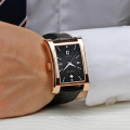 OEM Minimalist Leather Strap Luxury date Quartz Men Watches  WWOOR 8017